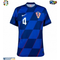 Moški Nogometni dresi Hrvaška Josko Gvardiol #4 Gostujoči EP 2024 Kratek Rokav